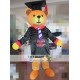 Graduate Teddy Bear Mascot Costume For Adults Bear Mascot