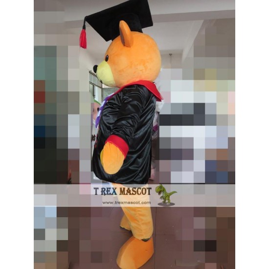 Graduate Teddy Bear Mascot Costume For Adults Bear Mascot