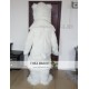 Realistic Furry White Polar Bear Mascot Costume For Adults