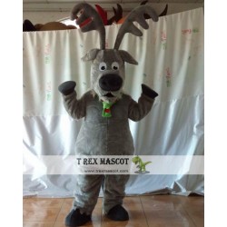 Grey Reindeer Mascot Costume For Adults Reindeer Mascot Christmas Reindeer Costume