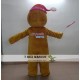 Christmas Adult Gingerbread Man Mascot Costume For Adults