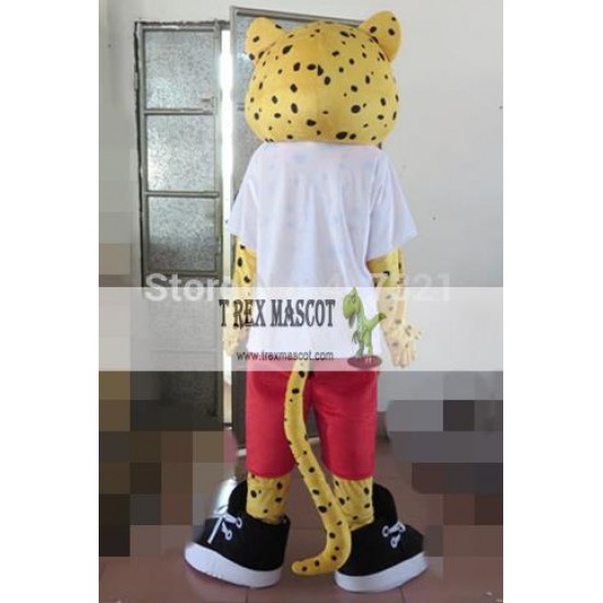 Sports Leopard Mascot Costume Adult Leopard Costume