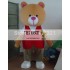 Teddy Beared A Red Waistcoat Mascot Costume Adult Teddy Bear Mascot