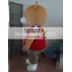 Teddy Beared A Red Waistcoat Mascot Costume Adult Teddy Bear Mascot