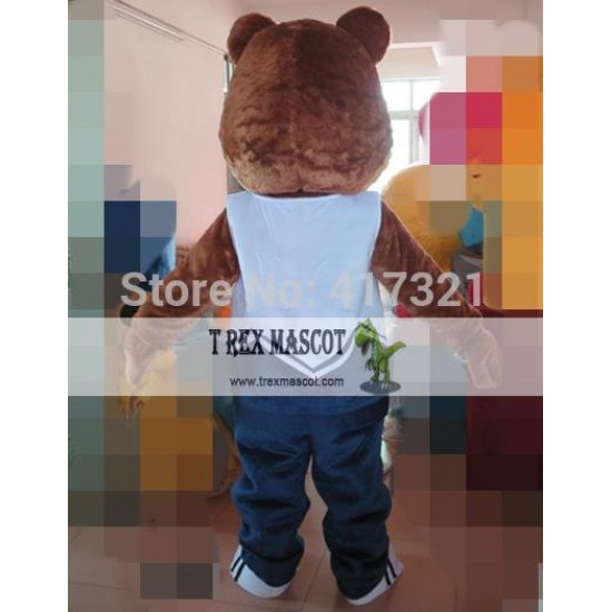 Ebullient Bear Mascot Costume Adult Bear Costume