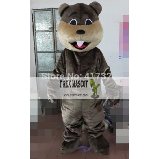 Coffee Beaver Mascot Costume For Adults Beaver Mascot