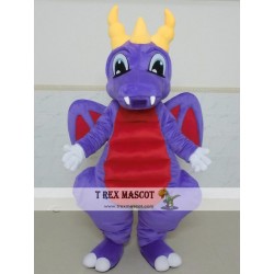 Purple Dragon Mascot Costume Dragon Mascot For Adults