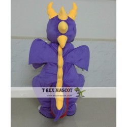 Purple Dragon Mascot Costume Dragon Mascot For Adults