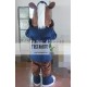 Coffee Horse Mascot Costume Adult Horse Mascot