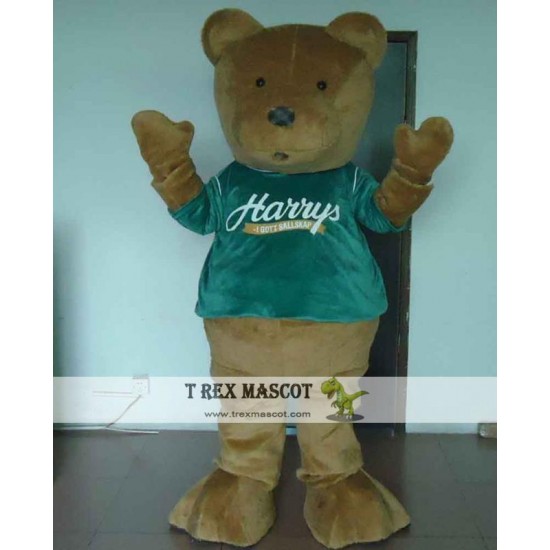 Small Eyes Teddy Bear Mascot Costume Adult Teddy Bear Costume