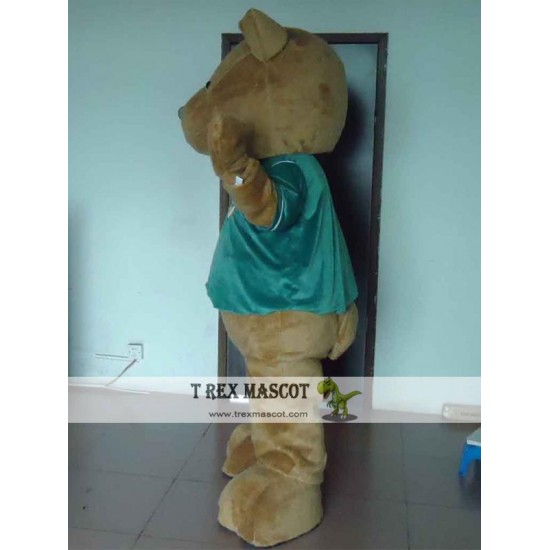 Small Eyes Teddy Bear Mascot Costume Adult Teddy Bear Costume