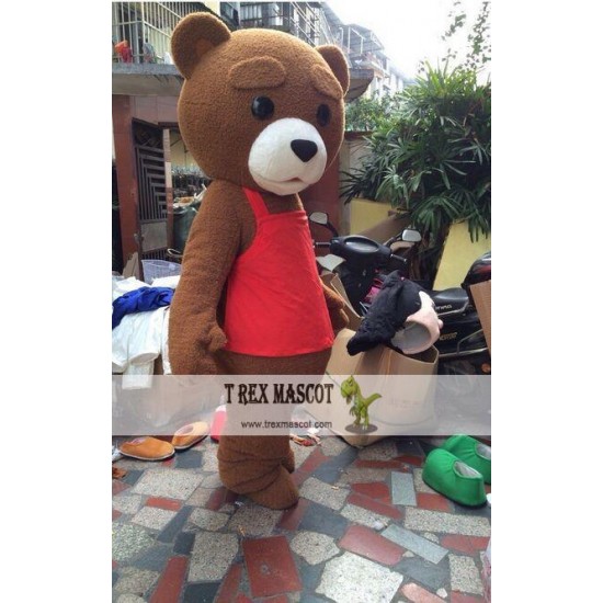 Plush Teddy Bear Mascot Costume