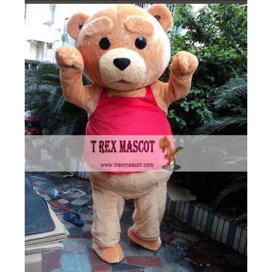 Plush Teddy Bear Mascot Costume