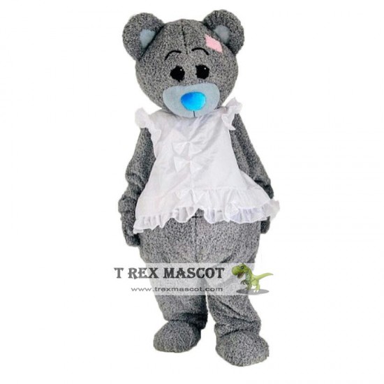 Gray Bear Mascot Costume Halloween Cosplay Funny Bear Costume