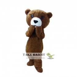 Tedy Costume Adult Fur Teddy Bear Mascot Costume