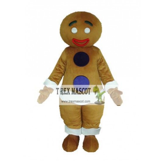 Gingerbread Man Mascot Costume For Adult