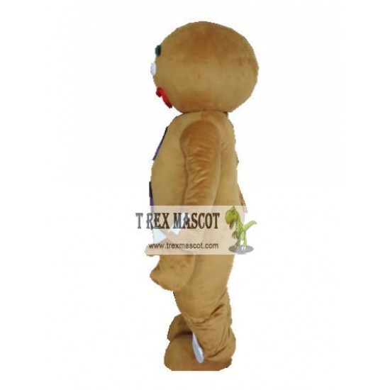 Gingerbread Man Mascot Costume For Adult