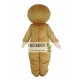 Gingerbread Man Mascot Costume For Adult