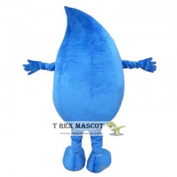 Blue Water Drop Mascot Costumes Cartoon Costumes
