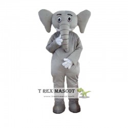 Grey Elephant Mascot Costume Adult Grey Elephent Mascot Costume