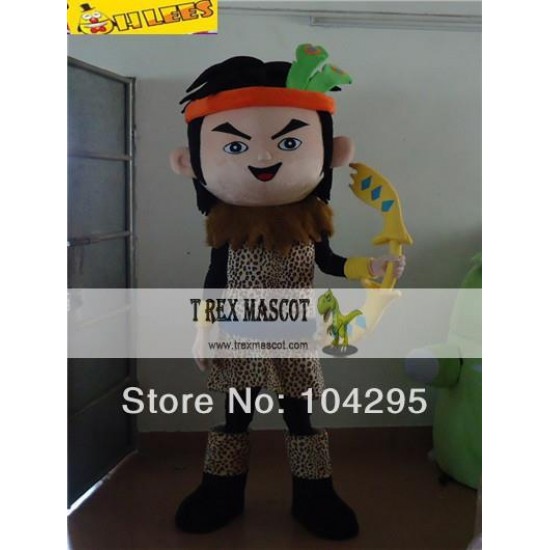 Indian Huntsman Cartton Mascot Costume