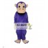 Purple Orangutan Ape Monkey Cartoon Mascot Costumes Halloween