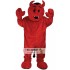Custom-Deluxe Red Devil Mascot Costume Cartoon