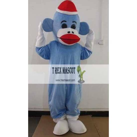 Gray Big Mouth Monkey Cartoon Mascot Costumes Halloween