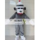 Gray Big Mouth Monkey Cartoon Mascot Costumes Halloween