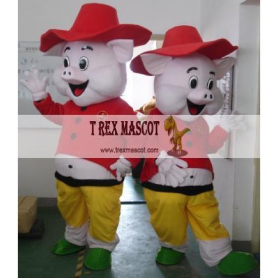 Pig Mascot Costumes with Hat