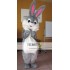 Gray Bunny Rabbit Easter Mascot Costumes 