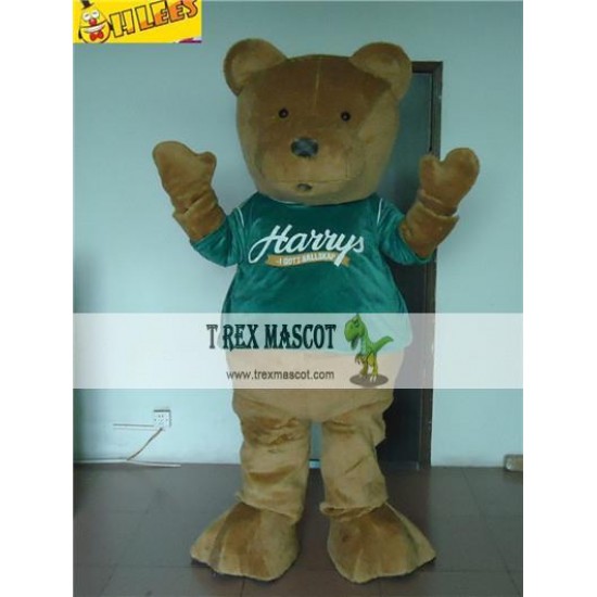 Bown Bear Cartton Mascot Costume