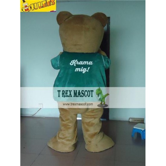 Bown Bear Cartton Mascot Costume