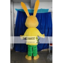 Long Ear Rabbit Mascot Costumes School Team Sport