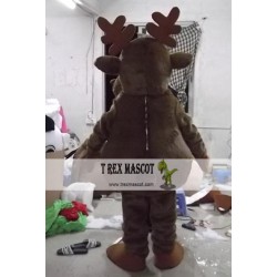 Fat Brown Sambar Animal Mascot Costumes School Team Sport