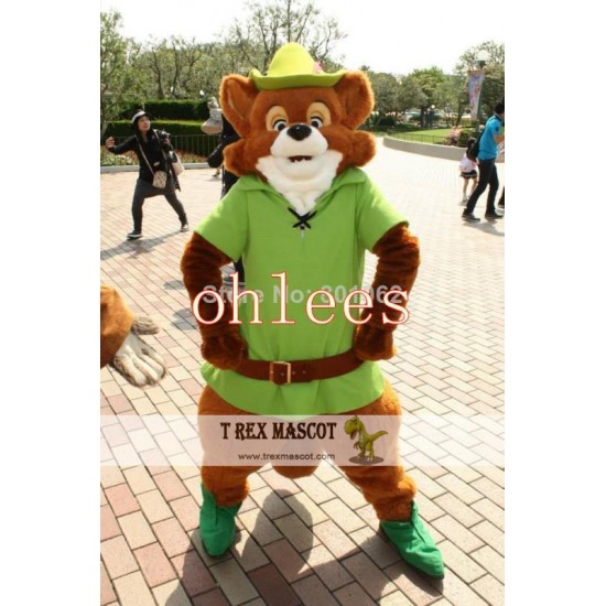 Robin Hood Mascot Costume For Adult Cartoon Animal