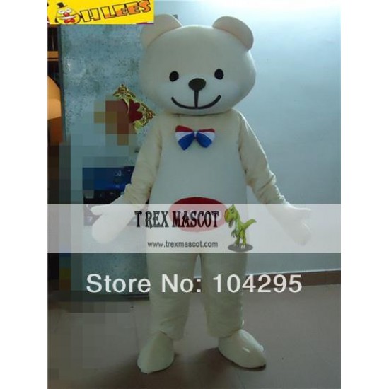 Cream Bear Mascot Costume