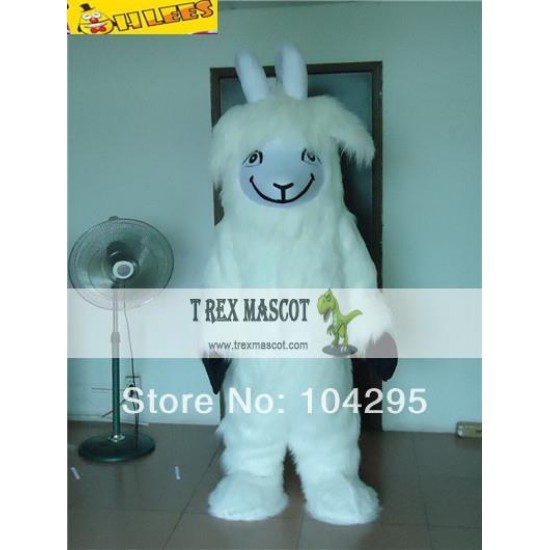 Long Fur Goat Mascot Costume For Halloween