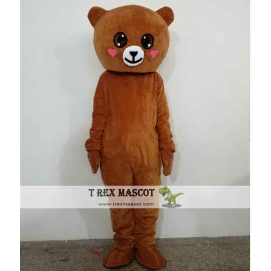 Brown Bear Cartoon Mascot Costume Cartoon Festivel