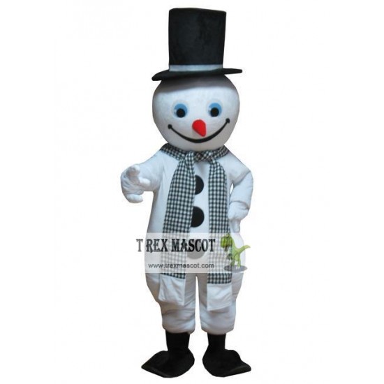 Cosplay Snowman Mascot Adult Costume Christmas White Thanks Giving