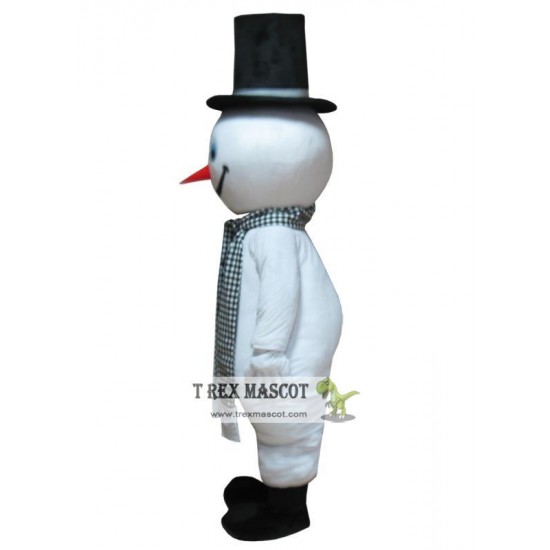 Cosplay Snowman Mascot Adult Costume Christmas White Thanks Giving