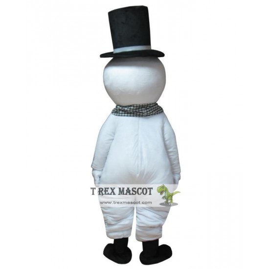 Cosplay Snowman Mascot Adult Costume Christmas White Thanks Giving