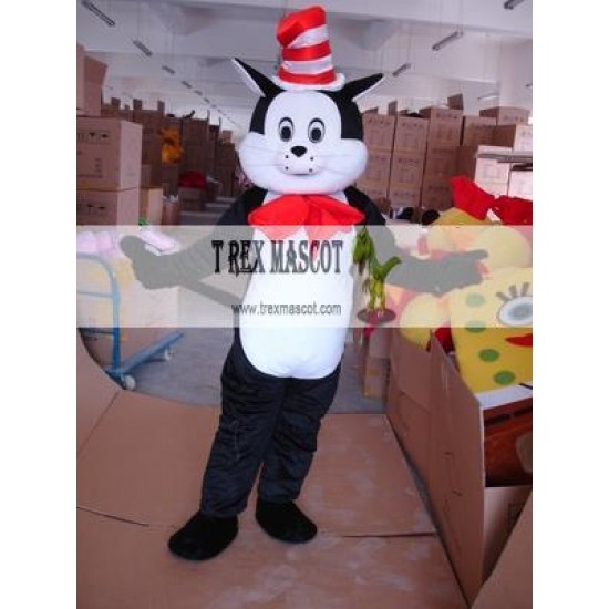 Dr. Seuss Cat In The Hat Mascot Costume