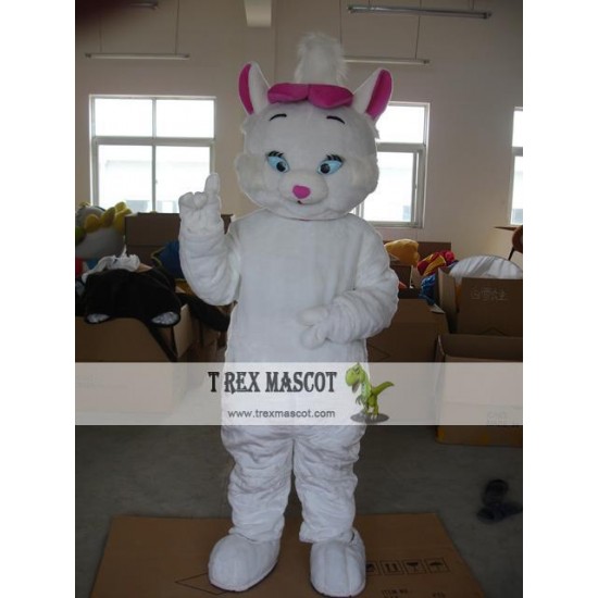 White Magic Cat Cat Size Mascot Costume