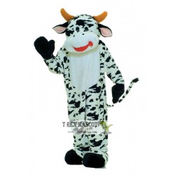 Plush Cow Mascot Costume