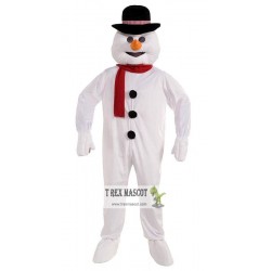 Plush Snowman Mascot Costume