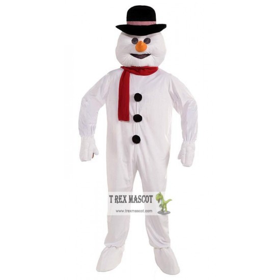 Plush Snowman Mascot Costume