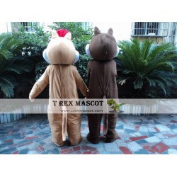 Chip & Dale Chipmunk Squirrel Mascots Costume