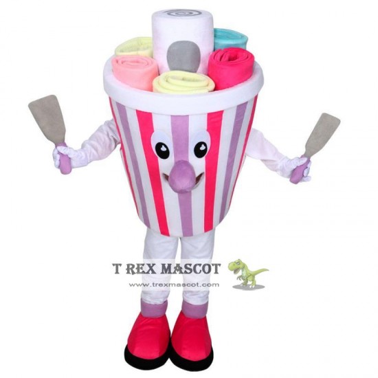 Ice Cream Shop Cup Mascot Costume