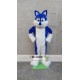 Husky Mascot Costume Deluxe Long Fur Blue